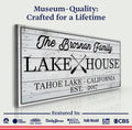Family Lake House Paddle Sign