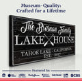 Family Lake House Paddle Sign II