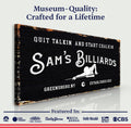 Billiards Room Sign