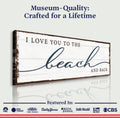 Love You To The Beach And Back Sign