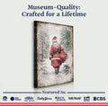 Vintage Christmas Santa Claus Wall Art V