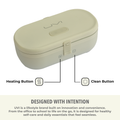 Self-Heating Lunch Box With USB-C Cord and UV LIGHT SANITIZER
