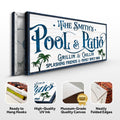 Personalized Pool Bar Sign II