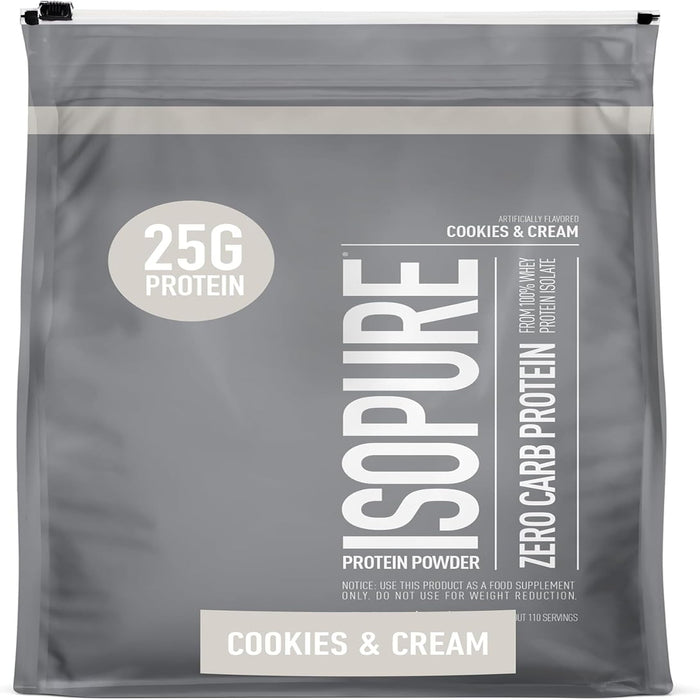 Nature's Best Isopure Zero Carb Protein Powder — Cookies & Cream, 7.5 lbs (Best By 1/2027)