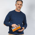 Large Billfold Wallet with RFID protection - Natural