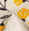 DaDa Bedding Yellow Fleur Floral Duvet Cover Set