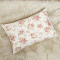 DaDa Bedding Hint of Mint Floral Cotton Fitted Sheet Set