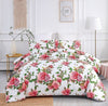 DaDa Bedding Pink Romantic Roses Floral Duvet Cover Set