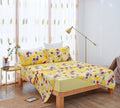 DaDa Bedding Sunshine Yellow Hummingbird Floral Bed in a Bag Set