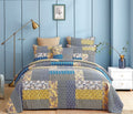 DaDa Bedding Honey Cove Floral Paisley Patchwork Quilt Set