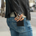 Large Billfold Wallet with RFID protection - Black