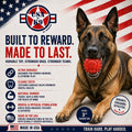 USA-K9 Stars and Stripes Rubber Dog Toy | K9 Handler Reward Toy | Red | USA Made