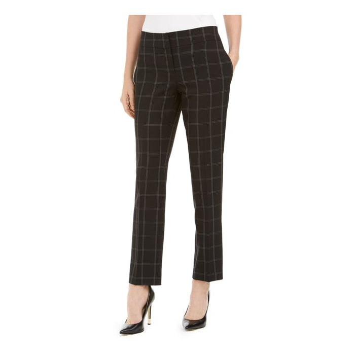 Kasper Womens Black Pinstripe Pants, Size 10