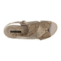 Women's Keefa Snake Print Cross Strap Slingback Sandals