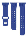 Kansas Jayhawks Engraved Apple Watch Band