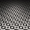 Black & White Kitchen / Diner Flooring - B3 Customs® Printed 2x2 Tile