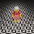 Black & White Kitchen / Diner Flooring - B3 Customs® Printed 2x2 Tile