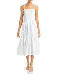 Aqua Sleeveless Smocked Eyelet Dress, Size Small