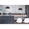 Living District Nora 1 Light 12 inch Natural Wood Pendant Light