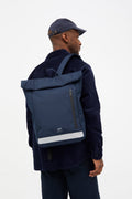 Roll Reflective Backpack Navy
