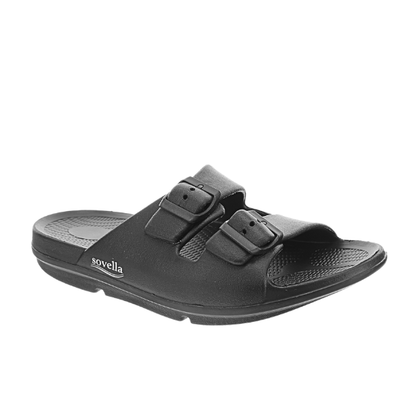 Sovella Active Recovery Sandals Women's PF Buckle Slide Black