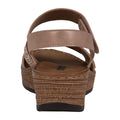 Women's Lux Blush Embellished Velcro Wedge Sandals