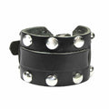 Dome Studded Wristband - Black