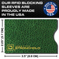 RFID Blocking Credit Card Sleeves - Leather Look 8 Pack