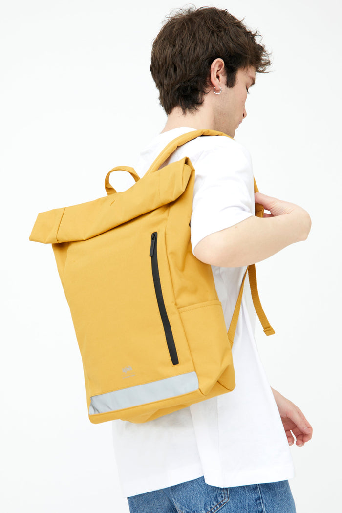 Roll Reflective Backpack Mustard