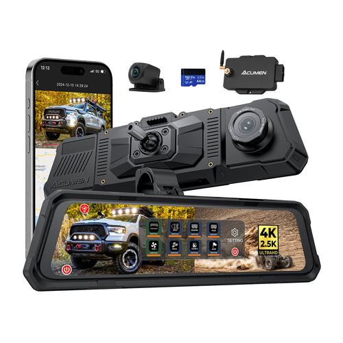 The Legend 2CH Waterproof Mirror DVR w/ 8-Gang Switch Box