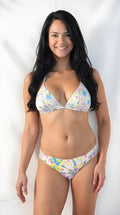 Jessica Simpson Womens Tie Dye Stretch Lined Hipster Swimsuit Bottom