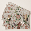 DaDa Bedding Set of 4-Pieces Sweet Love Notes Pink Floral Tapestry Dining Table Placemats 13” x 19”