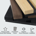 Luxury Smoked Walnut Acoustic Solid Wood Slat Wall Panels ( 2 Panels Per Box）