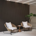 Luxury Smoked Walnut Acoustic Solid Wood Slat Wall Panels ( 2 Panels Per Box）