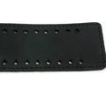 Wide Leather Watchband - Black