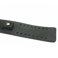 Wide Leather Watchband - Black