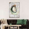 Oyster Shell Coastal Portrait Canvas Wall Art