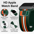 Miami Hurricanes HD Apple Watch Band