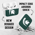 Michigan State MSU Spartans HDX Apple Airpods Pro 1 & 2 Case Cover