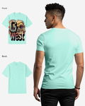 G West Mens Multicolor Skull Tee