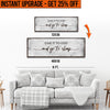 Upgrade Your 12x36 Inches (Style 2) 'GIVE IT TO GOD AND GO TO SLEEP CLASSIC'  Canvas To 16x48 Inches