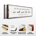 Joshua 24:15 - We Will Serve The Lord Vintage Sign VII
