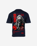 G West Oversized Smoke Skull T-Shirt Mens