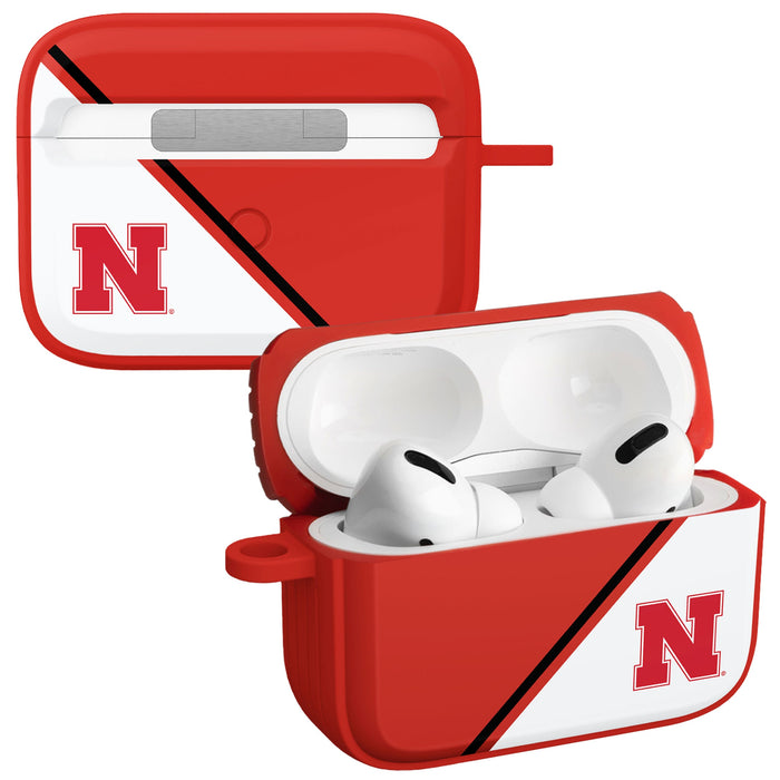 Nebraska Huskers HDX Champion Series Apple AirPods Pro 1 & 2 Case Cover