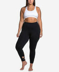 Soffe Curves Plus Size Wraparound-Hem Performance Leggings ,Size 1X