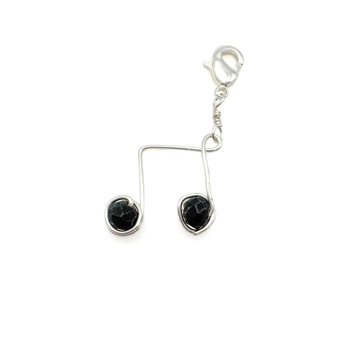 Notes silver charm