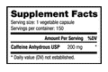 NutraBio Caffeine Pills 200 mg