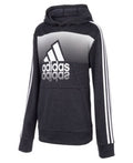 Adidas Big Boys Colorblock Melange Pullover Hoodie, Size S/8