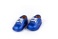 Blue Velvet Barefoot Shoe Topper | Ozznek Removable Sole Shoes