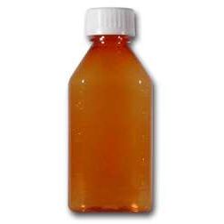3oz Amber Plastic Bottles with 200ct Caps
